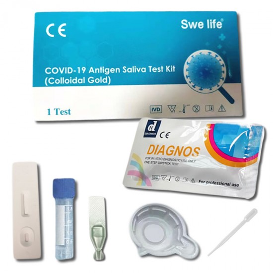 DIAGNOS SARS-CoV2 (COVID-19) Rapid Test Αντιγόνου με σάλιο (1 τεμάχιο)