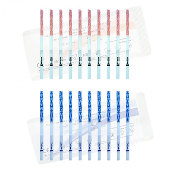 10 ovulation + 10 pregnancy test strips