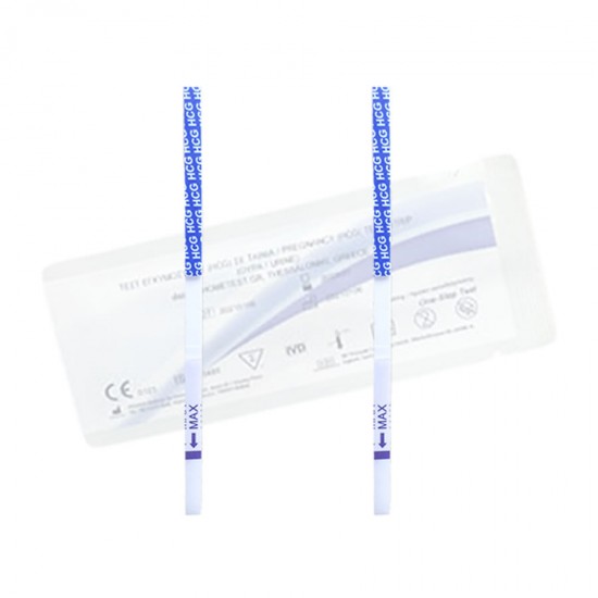2 pregnancy test strips