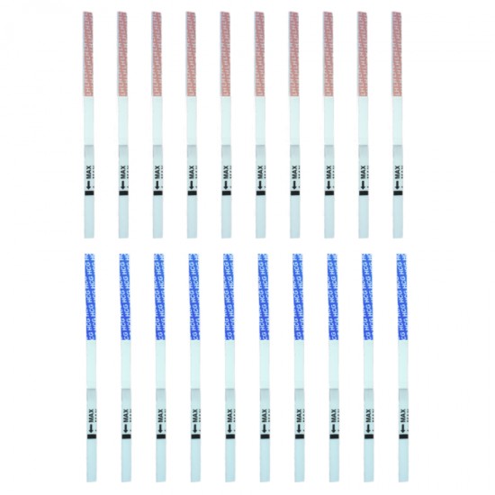 10 ovulation + 10 pregnancy test strips