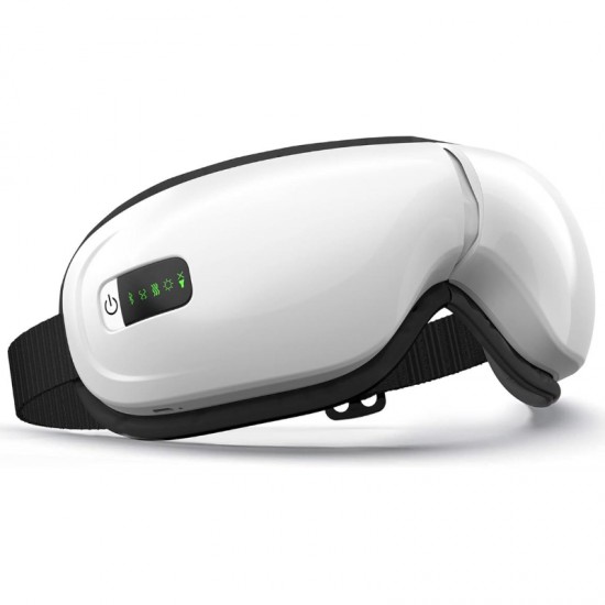 EyeCare Electric Eye Mask With Music, Heat, 5 Massage Functions