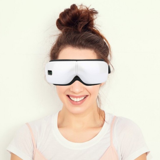 EyeCare Electric Eye Mask With Music, Heat, 5 Massage Functions