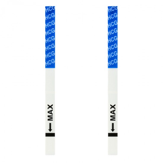 2 pregnancy test strips