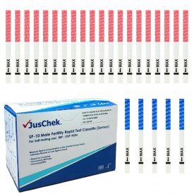 JusChek SP-10 + 20 ovulation test strips + 5 pregnancy test strips
