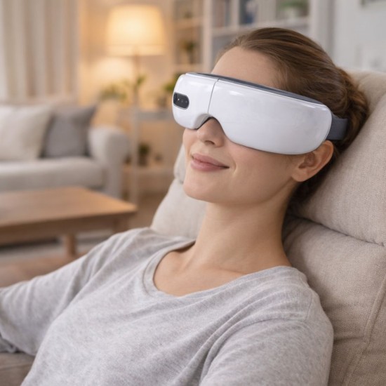 EyeCare Lite Electric Eye Mask With Heat, 5 Massage Functions
