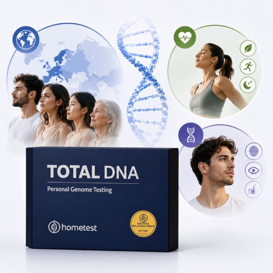 TOTAL DNA – Traits, Wellness & Ancestry Edition | The Most Detailed Genetic Report of Wellness, Traits & Ancestry